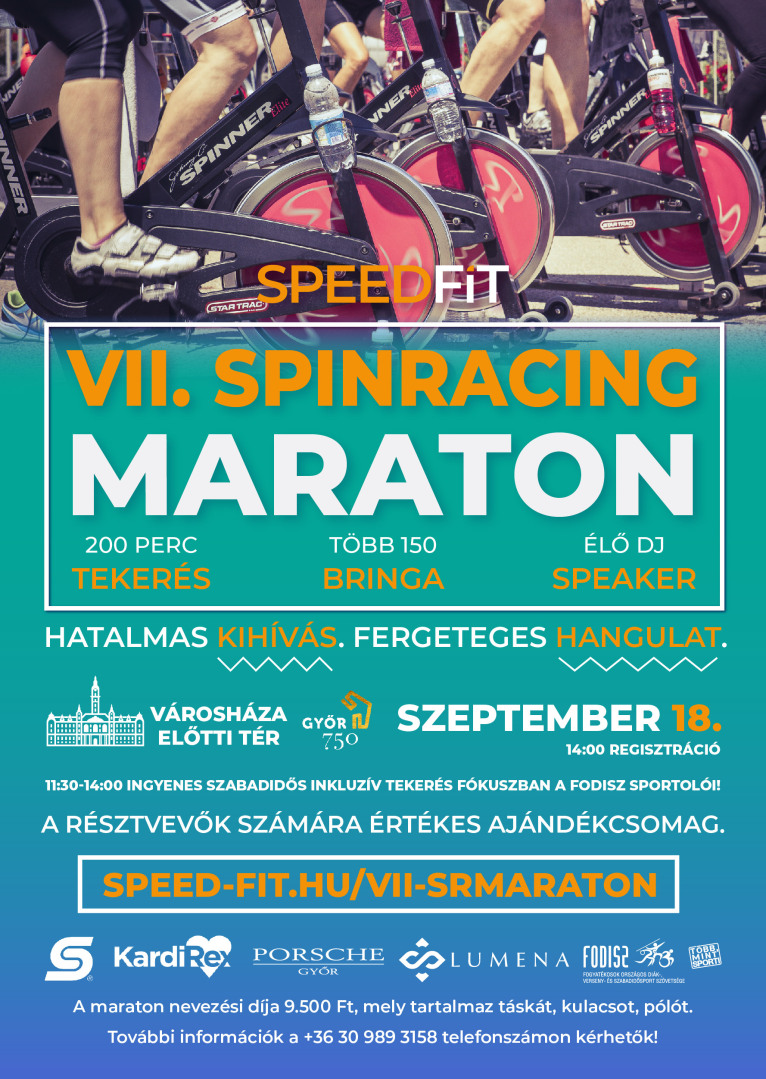 VII. SPINRACING MARATON - integrált szabadidősport esemény